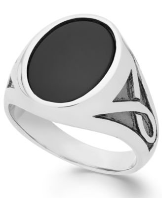 oval black ring