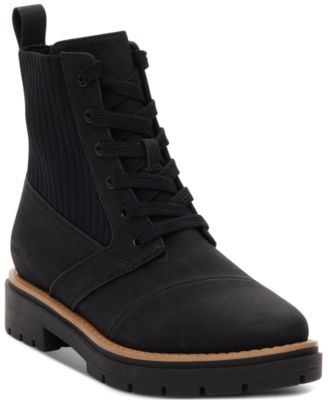 Армейские ботинки TOMS Womens Ionie на шнуровке и рифленой подошве 9390₽