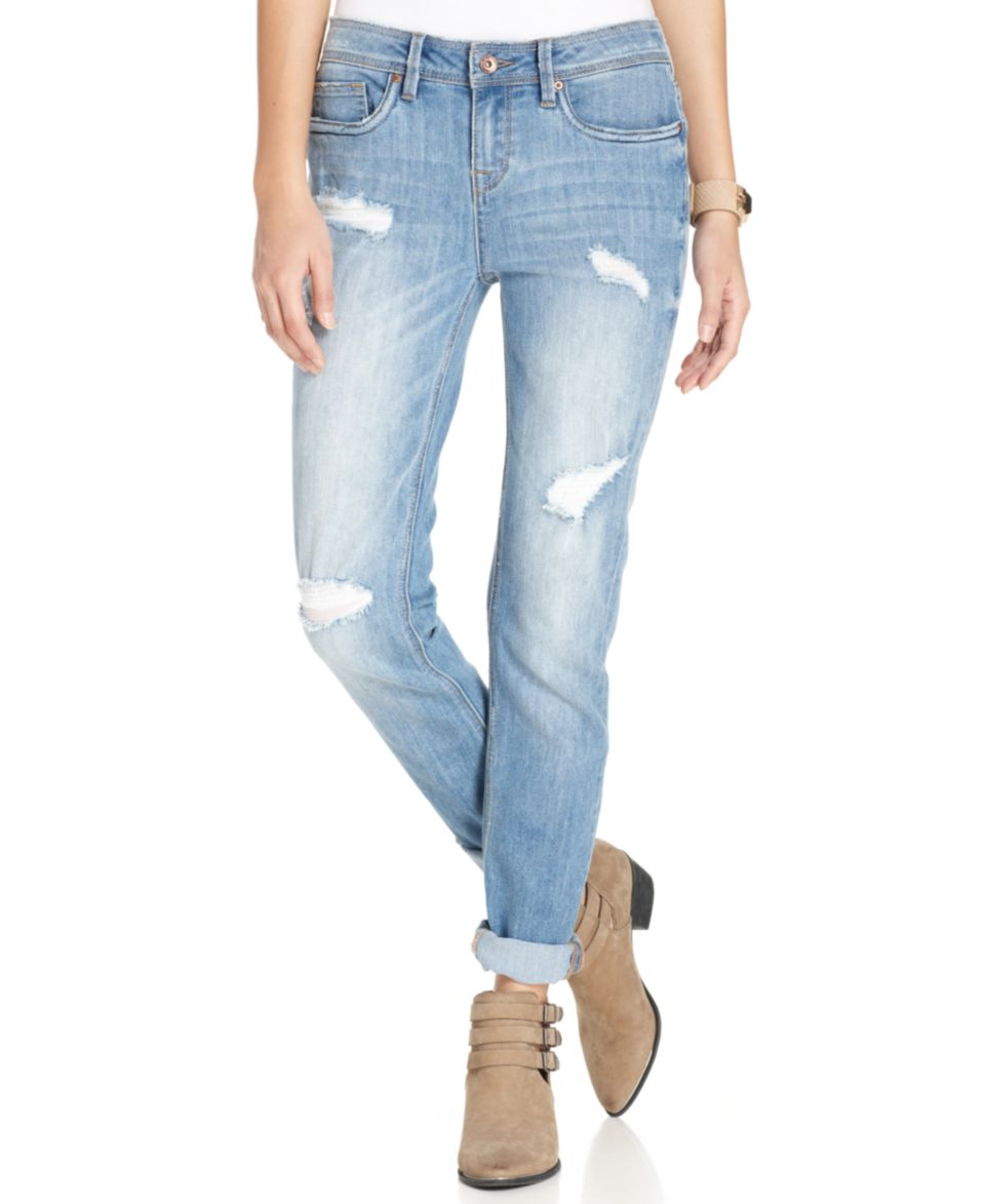 Dollhouse Juniors Destroyed Boyfriend Jeans