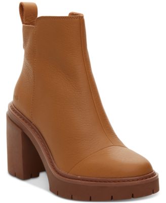 Женские пинетки на платформе с блочным каблуком TOMS на плоской подошве Rya Lug Sole 27890₽