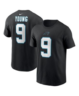 Мужская футболка Nike Bryce Young Black Carolina Panthers с выбором игрока в первом раунде драфта НФЛ 2023 года с именем и номером игрока