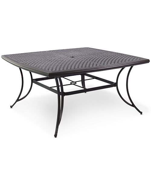 Furniture Closeout Cast Aluminum 60 Square Outdoor Dining Table Created For Macy S Reviews Furniture Macy S