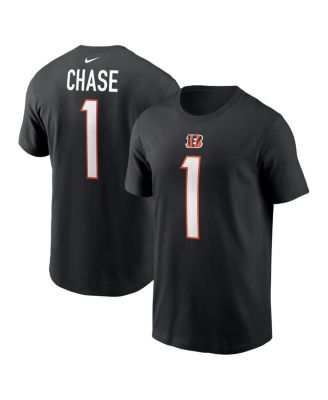 Мужская футболка Nike Ja'Marr Chase Black Cincinnati Bengals с именем и номером игрока