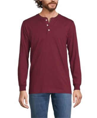 Мужская футболка Lands End Super-T с длинным рукавом от Henley 5090₽