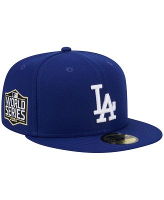Мужская приталенная шляпа New Era Royal Los Angeles Dodgers 2020 World Series командного цвета 59FIFTY