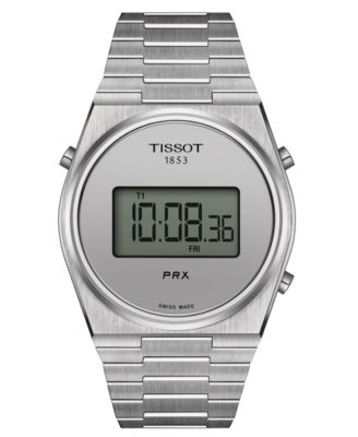 Мужские цифровые часы Tissot PRX с браслетом из нержавеющей стали 40 мм