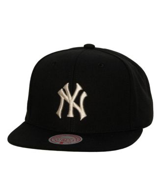 Мужская черная кепка Mitchell & Ness из коллекции New York Yankees Cooperstown, настоящая классика из коллекции Snapback