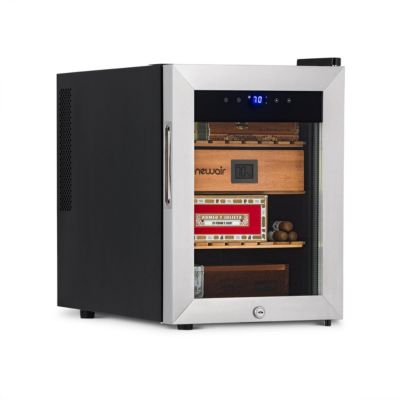 Электрический хьюмидор для сигар Newair Wineador объемом 250 грамм из нержавеющей стали, термоэлектрическое охлаждение с точным цифровым контролем температуры