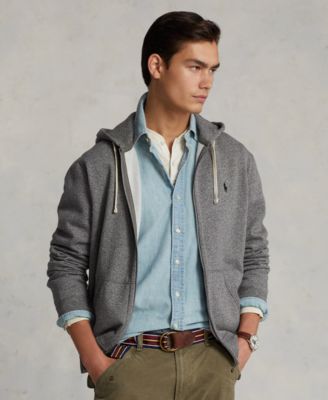 Мужская фирменная флисовая толстовка Polo Ralph Lauren с капюшоном