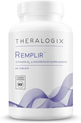Theralogix Remplir - Запас на 90 дней - Витамин В12 и хелатная добавка магния - Поддерживают здоровье сердца, костей и многое другое - Сертифицирован NSF, не окрашивает