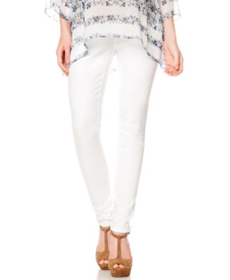 jessica simpson white maternity jeans
