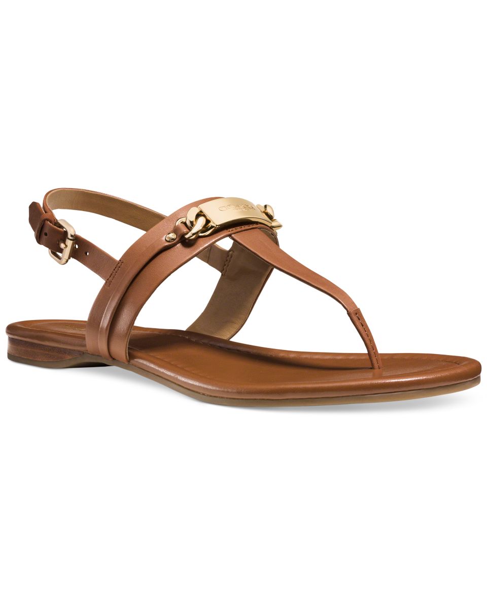 COACH Caterine Logo Hardware Flat Sandals