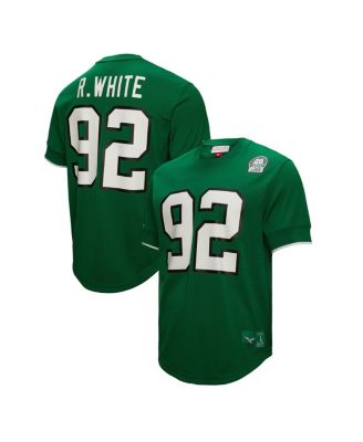Мужская сетчатая майка Mitchell & Ness Reggie White Kelly Green Philadelphia Eagles с именем и номером вышедшего на пенсию игрока