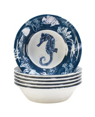 Универсальные чаши из меламина, сертифицированные по международному стандарту Sea Life, Набор из 6 штук