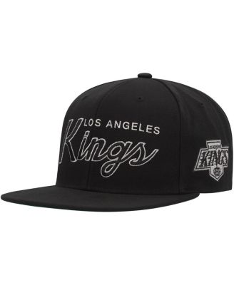 Мужская кепка Mitchell & Ness Black Los Angeles Kings Core Team Script 2.0 Snapback
