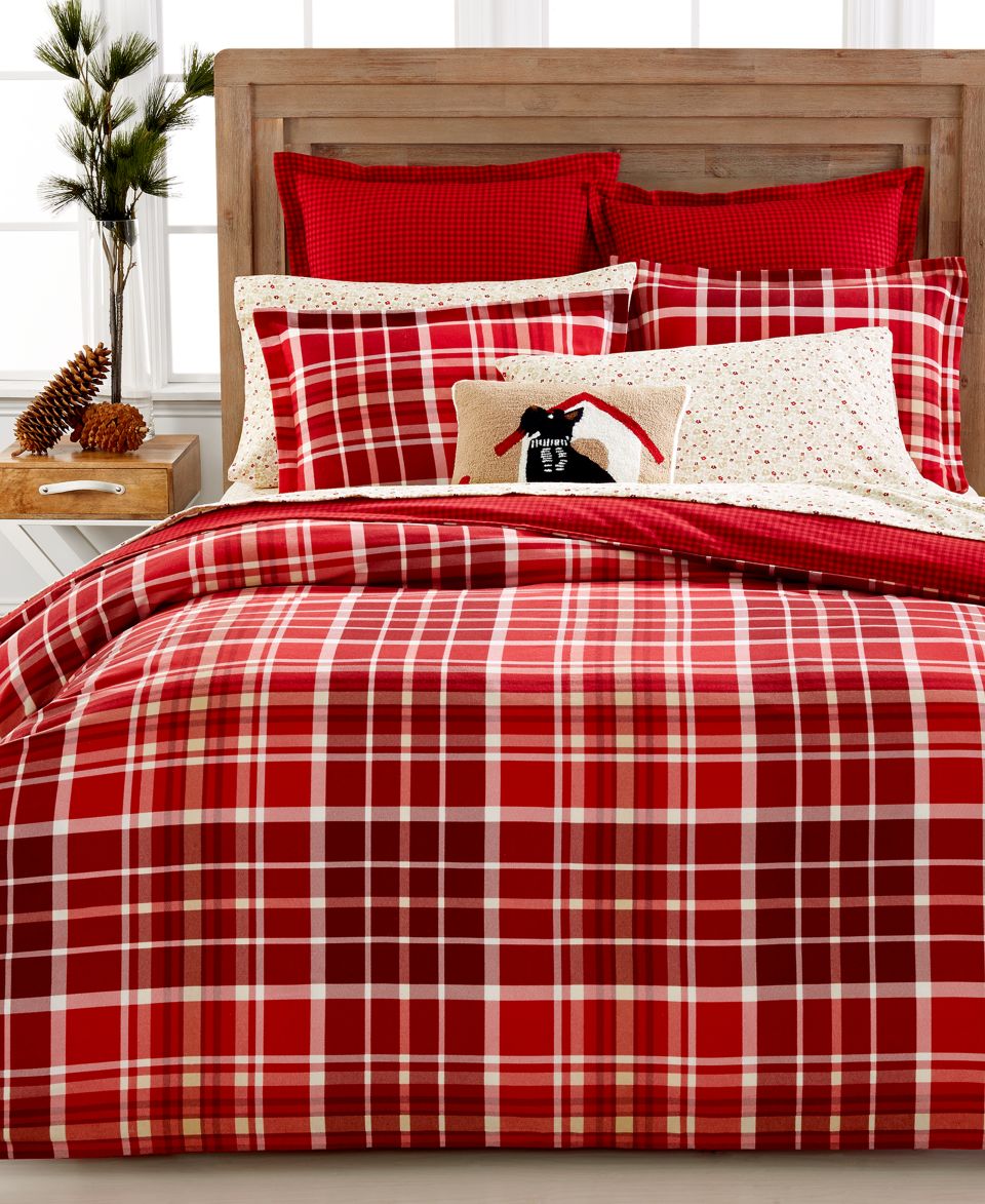 Martha Stewart Collection Novelty Flannel Queen Sheet Set   Sheets