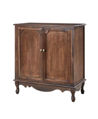 Высокий 2-дверный акцентный шкаф Hulala Home Farmhouse Pallantium 34" с регулируемыми ножками