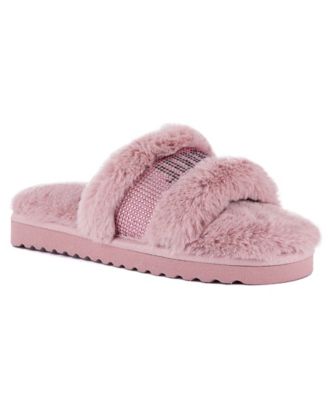 Женские тапочки-слипоны Juicy Couture с искусственным мехом Halo 8790₽