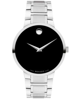 Мужское портфолио Movado Швейцарские кварцевые часы из нержавеющей стали 40 мм