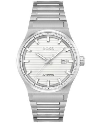 Мужские механические часы Hugo Boss Candor Auto с автоподзаводом из нержавеющей стали диаметром 41 мм