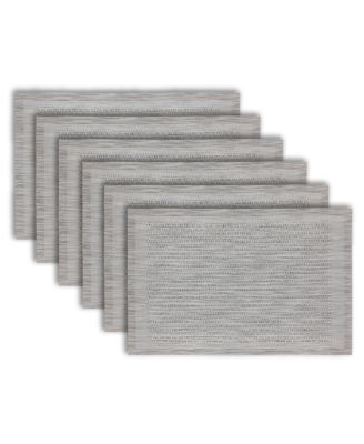 Изысканный Домашний обеденный набор Geneva Texteline на открытом воздухе с текстурированным дизайном, Реверсивные прямоугольные салфетки размером 12 x 18 дюймов, Набор из 6 штук