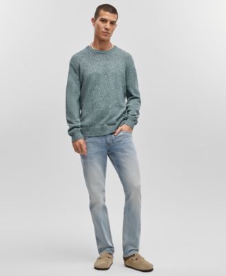 Модный мужской свитер из мраморной вязки обычного кроя созданный для Macys 13890₽