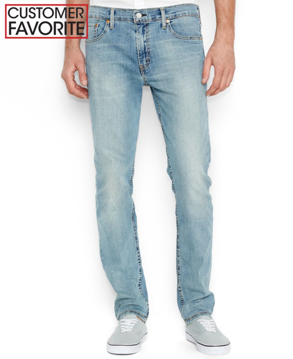 Levis 510 Skinny Fit White Bull Denim Jeans