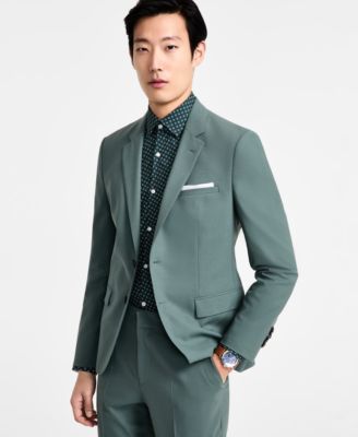 Мужской пиджак из полушерстяной ткани современного покроя от HUGO by Hugo Boss