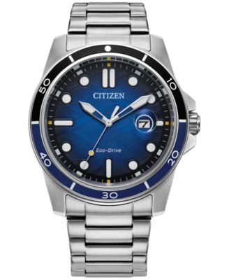Мужские часы-браслет Citizen Eco-Drive из нержавеющей стали, 42 мм