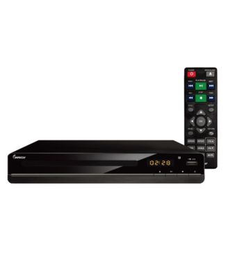 Компактный домашний DVD-плеер Impecca с возможностью воспроизведения через HDMI и USB, черный
