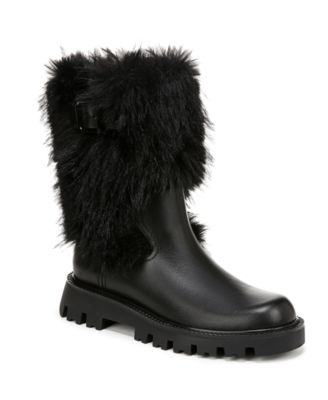 Женские ботинки Franco Sarto на меху Брина на средней подошве с выступами 40090₽