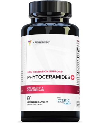 Капсулы для поддержки увлажнения кожи с фитокерамидами Vitauthority антивозрастная добавка для женщин с гиалуроновой кислотой и фитокерамидами 60 карат 13590₽