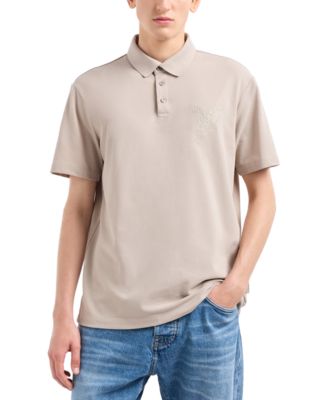 Мужская рубашка поло AX Armani Exchange с коротким рукавом Eagle Graphic 15990₽