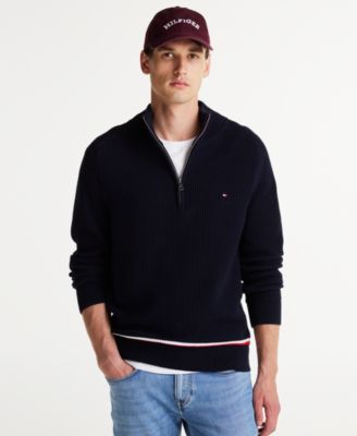 Мужской свитер в полоску на молнии Tommy Hilfiger 23890₽