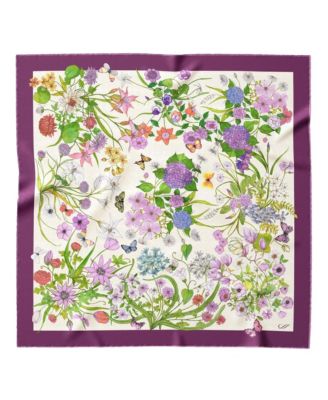 Elizabetta Flora - Женский шелковый платок ручной работы 35790₽