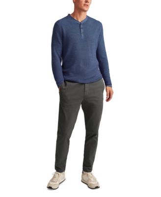 Мужские Бонобо с длинным рукавом и геометрическим рисунком Henley