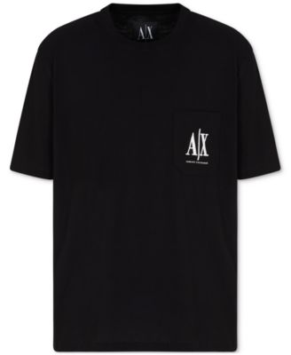 Мужская футболка с логотипом AX Armani Exchange на кармане