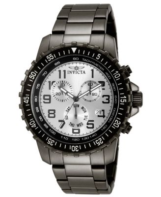 Мужские часы Invicta 11370 Specialty с кварцевым хронографом и серебряным циферблатом