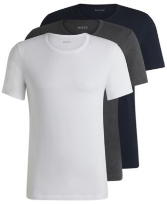 Мужские футболки BOSS by Hugo Boss 3pk. Классические футболки с круглым вырезом