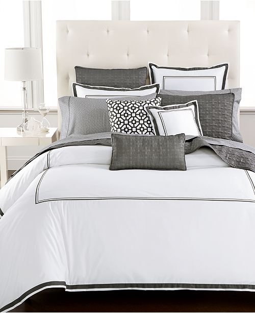 Hotel Collection Embroidered Frame Bedding Collection Created For Macy S Reviews Bedding Collections Bed Bath Macy S