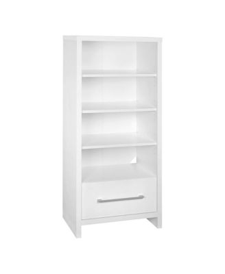 Книжный шкаф ClosetMaid 165100 с декоративной башней для хранения мультимедиа с выдвижным ящиком, белый без цвета
