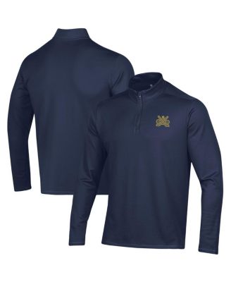 Мужской пуловер Under Armour темно-синего цвета Notre Dame Fighting Irish Ireland Motion с застежкой на четверть молнии сверху
