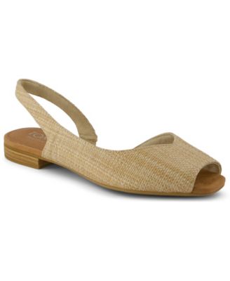 Женские босоножки на плоской подошве TOMS Briella с открытым носком и ремешком на спине 15990₽