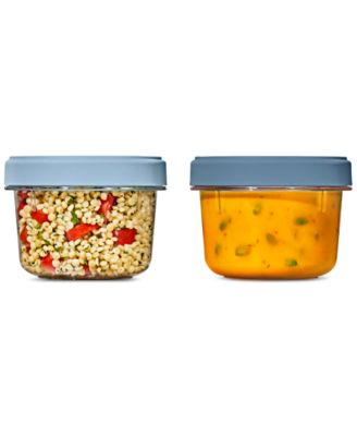 OXO Good Grips Twist Stack 20 унций. Контейнер, набор из 2