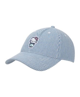 Женская джинсовая неструктурированная бейсболка с вышитым персонажем Hello Kitty 3390₽