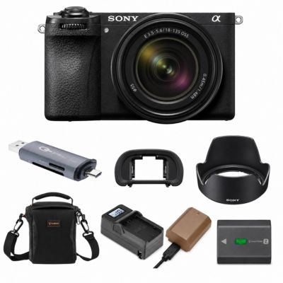 Беззеркальная камера Sony Alpha a6700 с объективом 18–135 мм, черная
