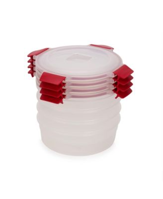 Набор круглых контейнеров для хранения пищевых продуктов Joseph Joseph Nest Lock из 8 частей