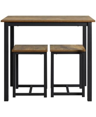 Промышленный обеденный стол Yaheetech, состоящий из 3 предметов