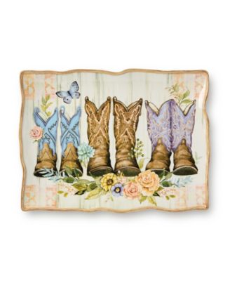 Сертифицированное международное прямоугольное блюдо из розового дерева