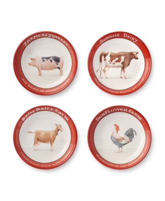 Сертифицированные международные винтажные фермерские суповые миски, набор из 4 штук